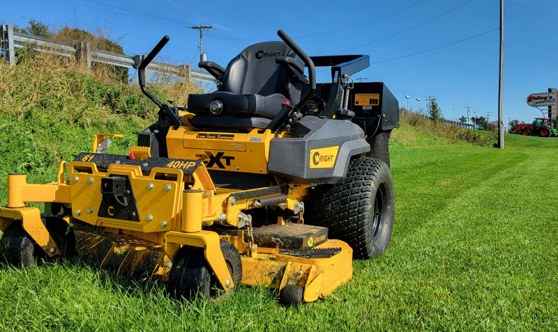 Demonstration is very important when considering a ride-on mower.